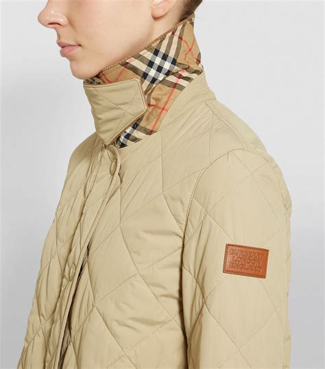 burberry diamond quilted barn jacket|quilted burberry jacket outlet store.